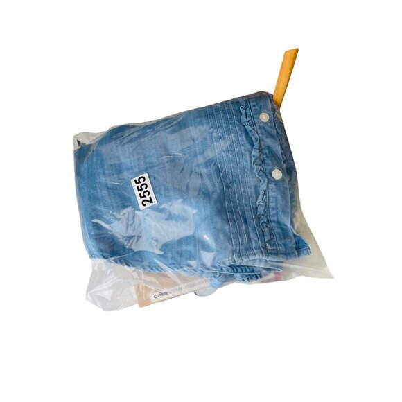 Crown & Ivy Womens Long Sleeve Denim Button-Up Shirt Size Small - Picture 5 of 6